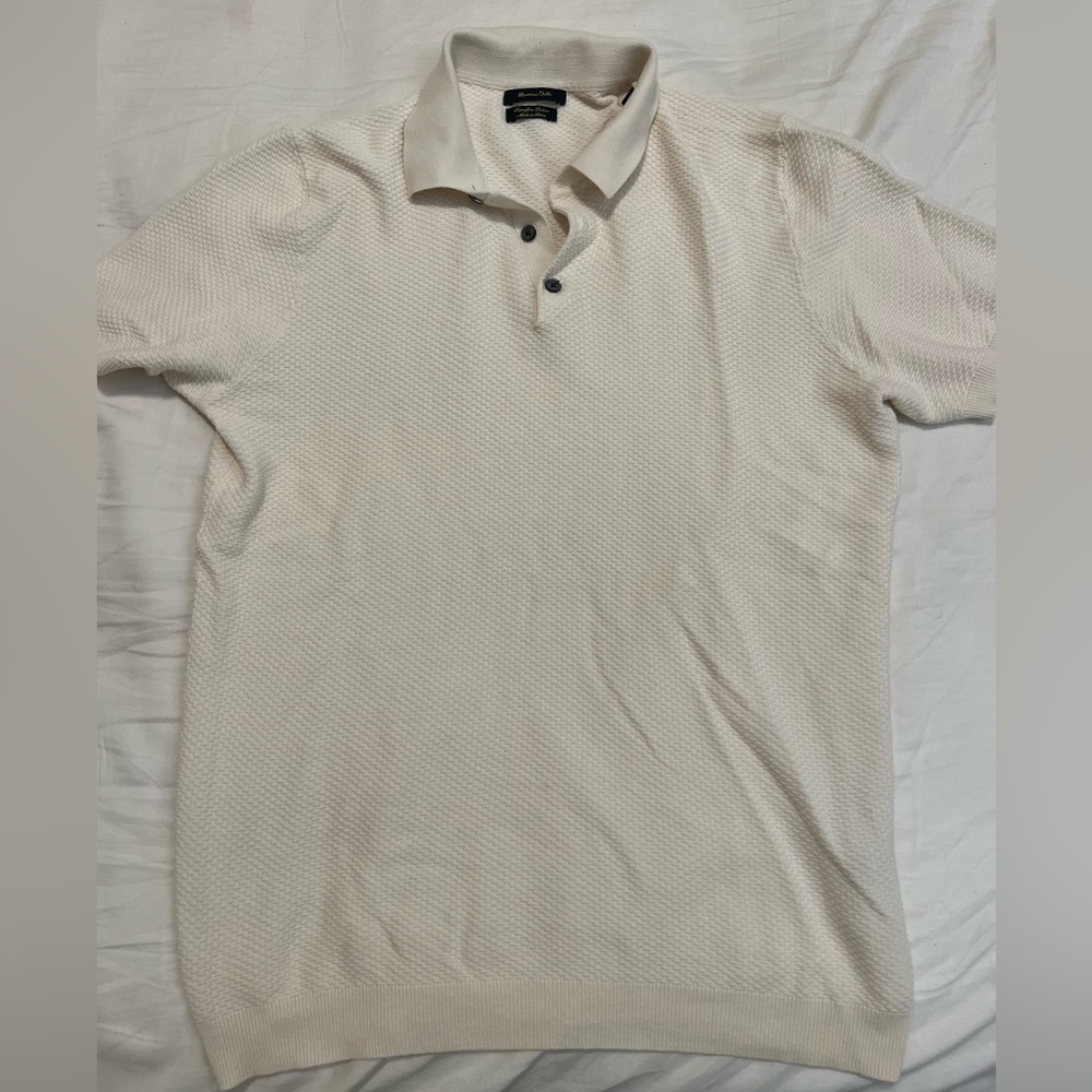 Massimo Dutti Knitted Polo Shirt